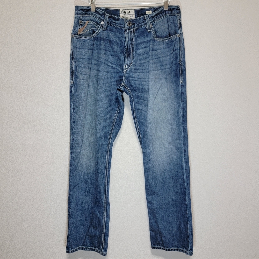 Ariat M4 Relaxed Straight Leg Denim Jeans 36/32